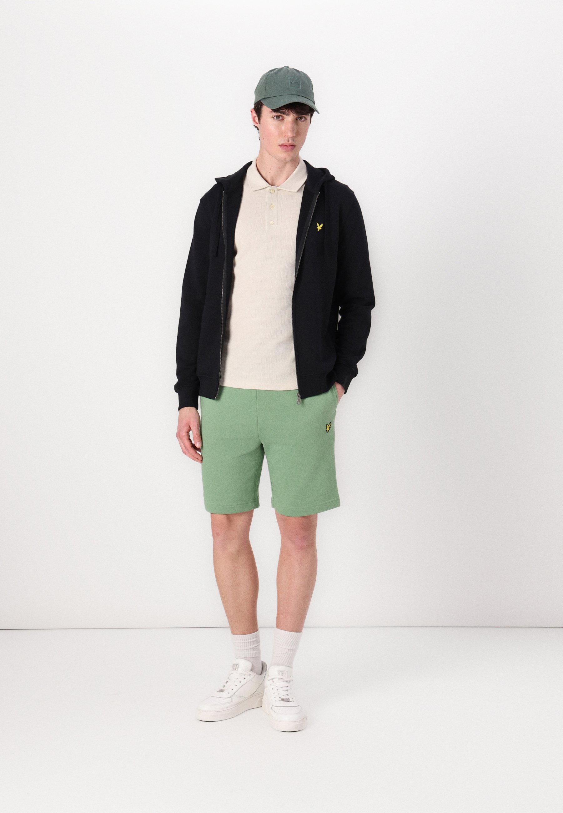 Sweat à capuche zippé Lyle & Scott - Noir de jais
