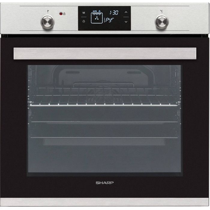 Inbouw elektrische oven - SHARP - K71V28IM2 - Pyrolytische reiniging - Heteluchtoven - Koele deur