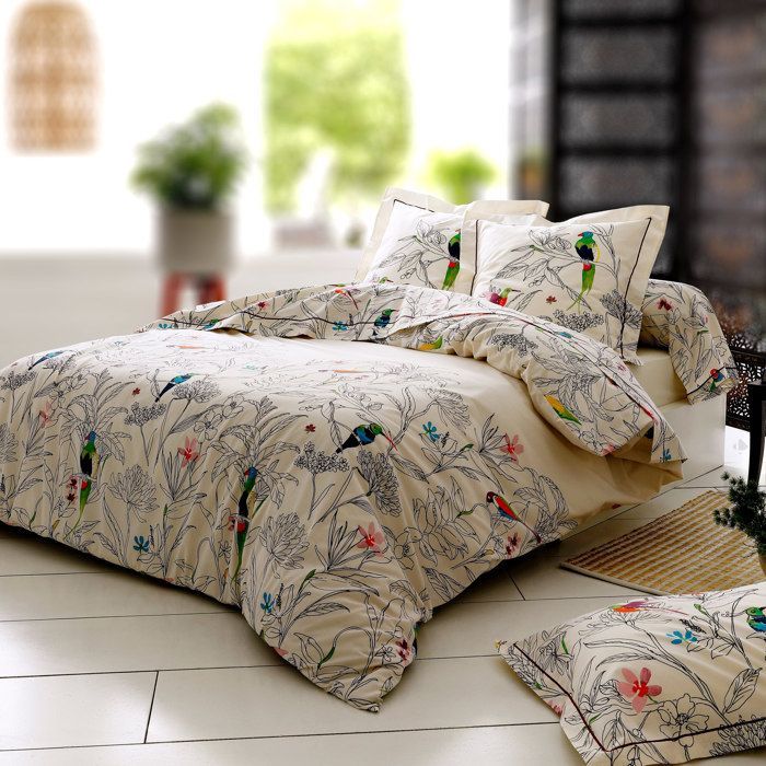 Lenzuolo piano 240x310 cm in cotone AMAZONIA ecru