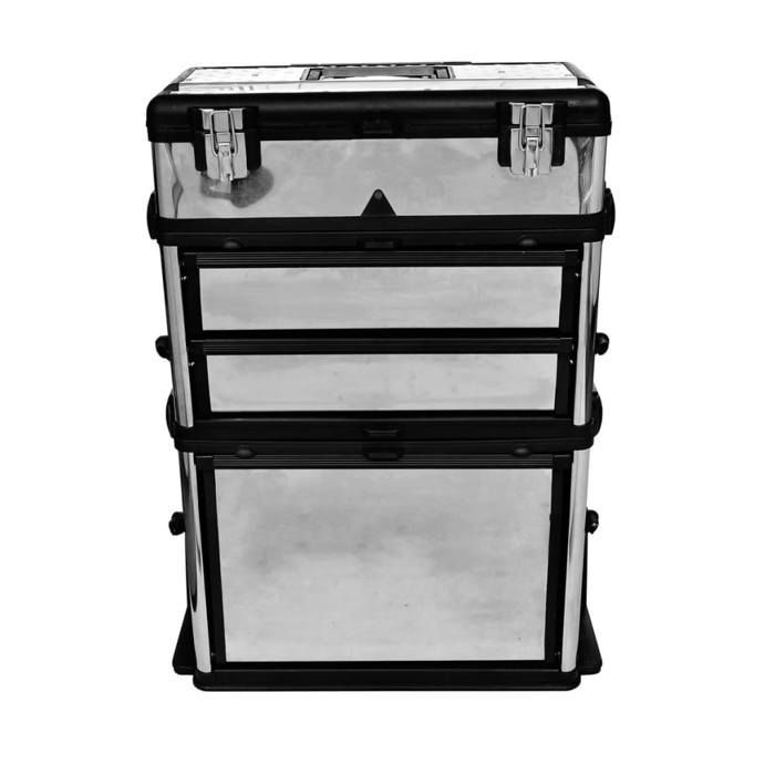 Caja de herramientas/maleta con ruedas - Caja de herramientas MODERNA de 3 piezas 18462