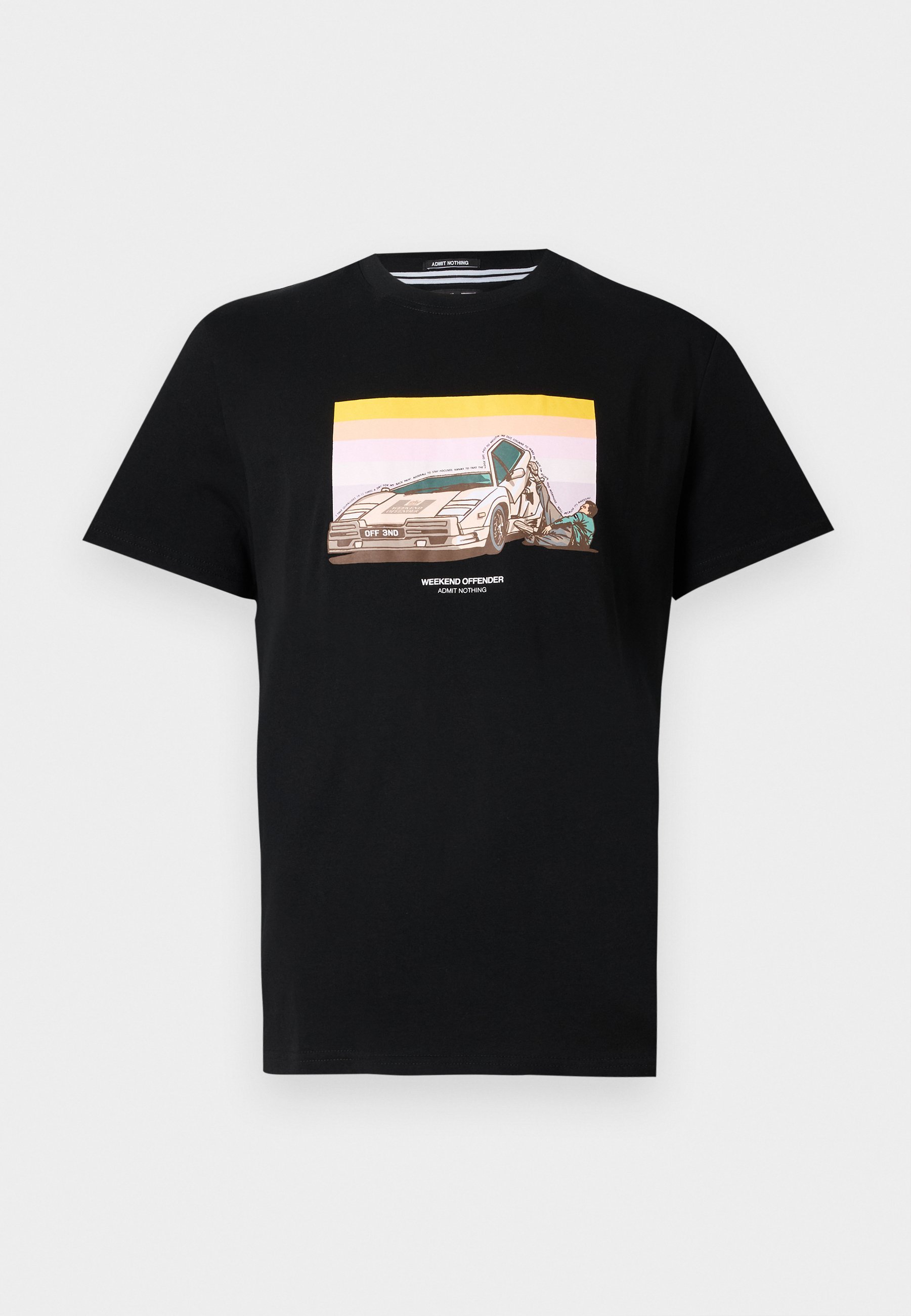 Weekend Offender QUAALUDES - Bedrucktes T-Shirt - schwarz