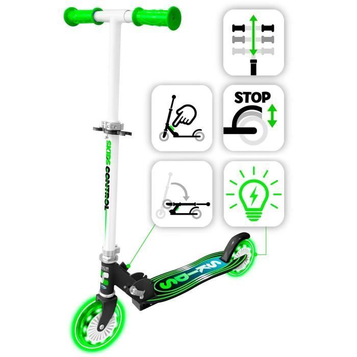 STAMP opvouwbare step met skid control en verlichte wielen