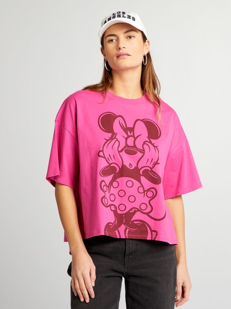 Camiseta de manga curta 'Minnie' - ROSA