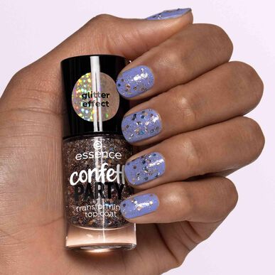 Essence Confetti Party -päällyslakka, joka muuttaa muotoaan 8 ml 8 ml