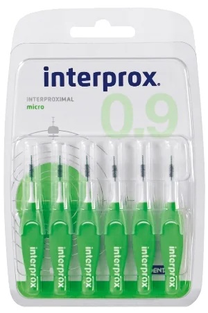 INTERPROX Interprox Micro 6 cepillos interdentales verdes