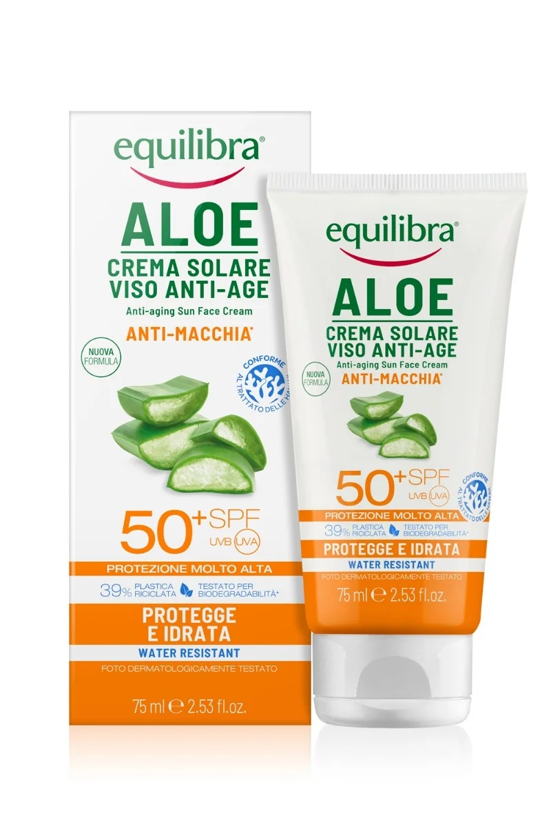 EQUILIBRA Equilibra 50+ Gesichtssonnencreme gegen Hautunreinheiten 75 ml Anti-Aging-Effekt