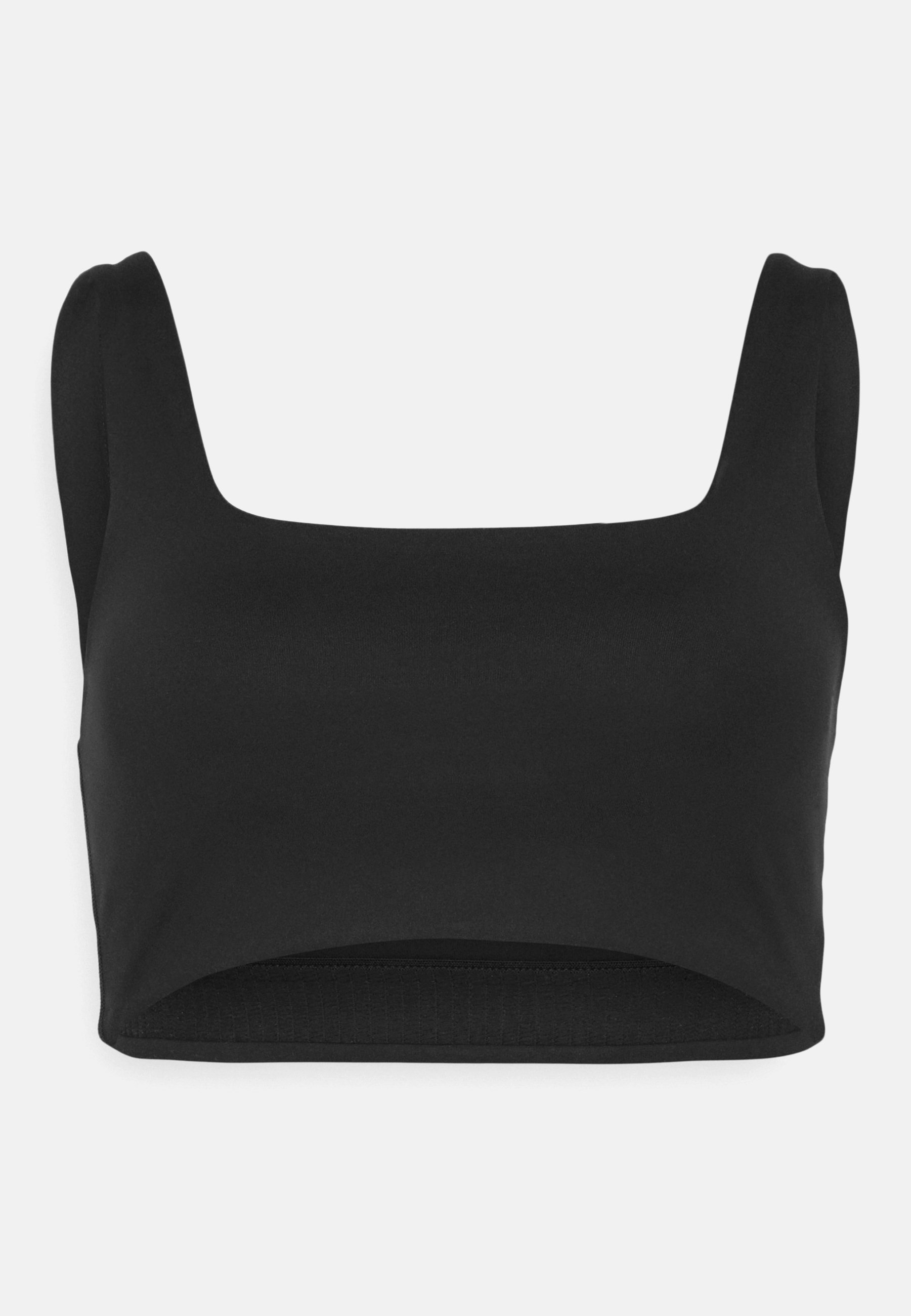 Soutien-gorge de sport Girlfriend Collective TOMMY SQUARE NECK - Maintien moyen - Noir