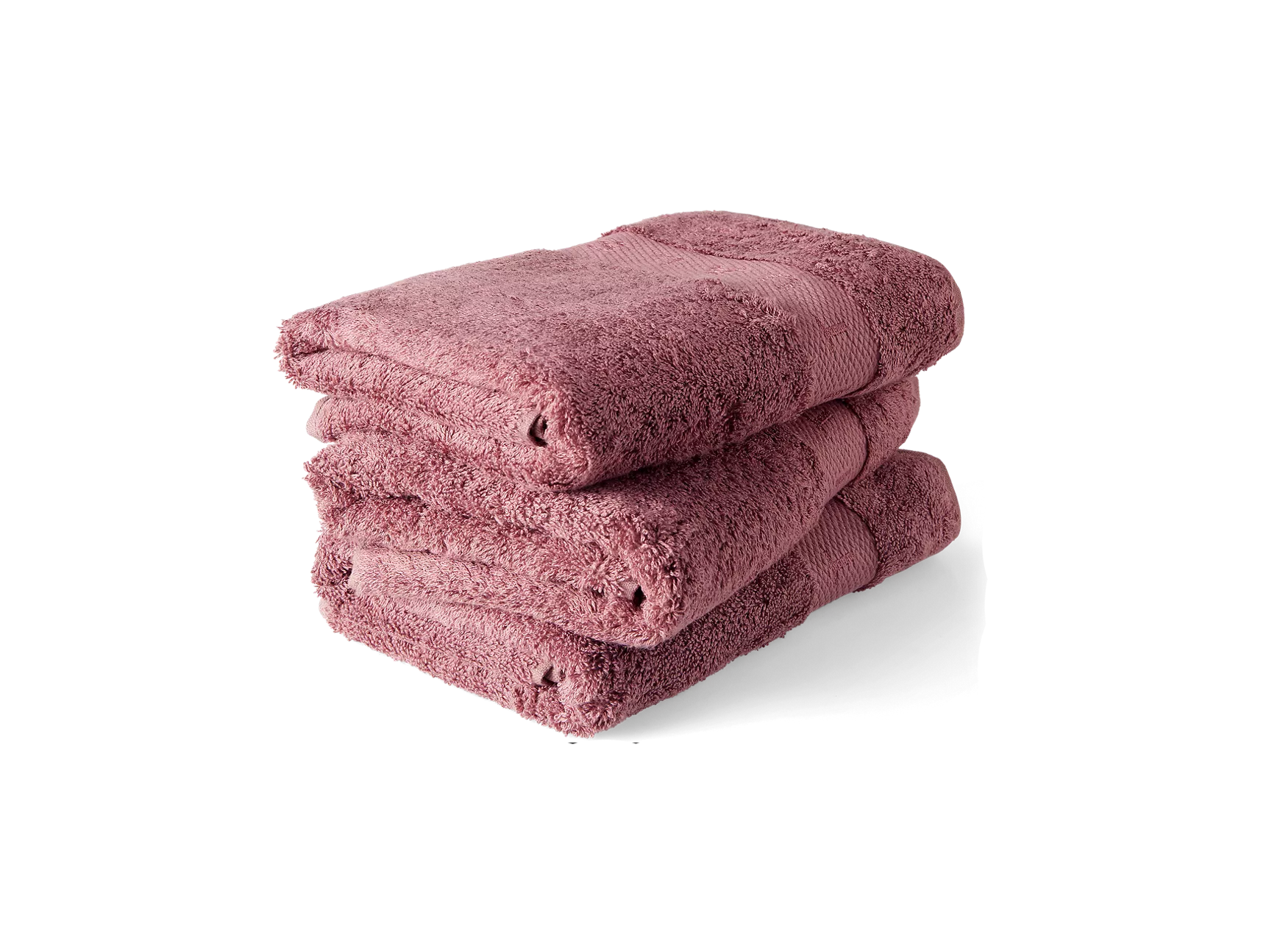 Serviette de toilette en coton ultra doux 50 x 100 cm rose poudré