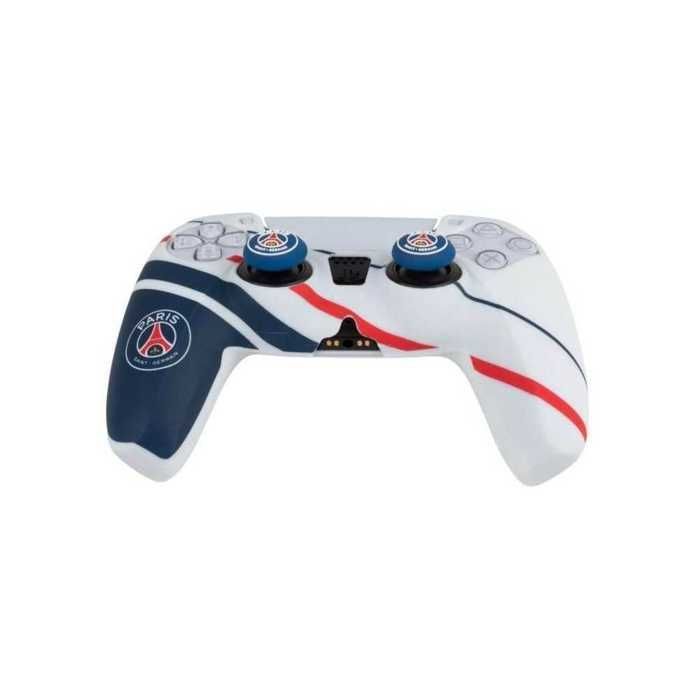 Custodia protettiva per controller DualSense PS5 - KONIX Naruto Shippuden - Silicone - Con poggiapollice - Blu, bianco e rosso