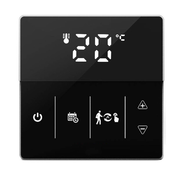 Inteligentny Termostat Zwierny 3A Piec Bojler Czarny Tr062C Wifi Tuya