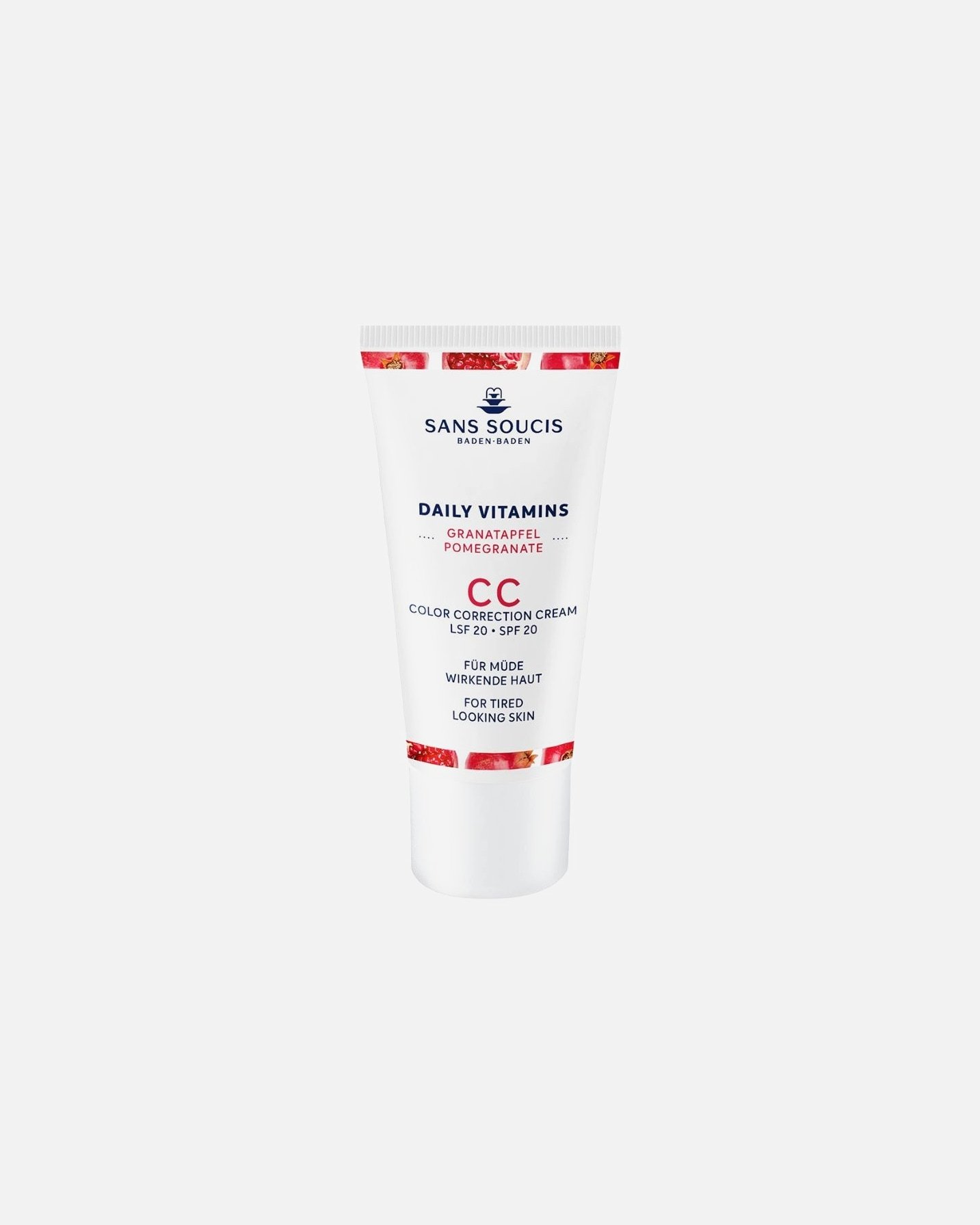 Sans Soucis CC krema za korekciju boje kože s dnevnim vitaminima SPF 20 za umornu kožu - 30 ml