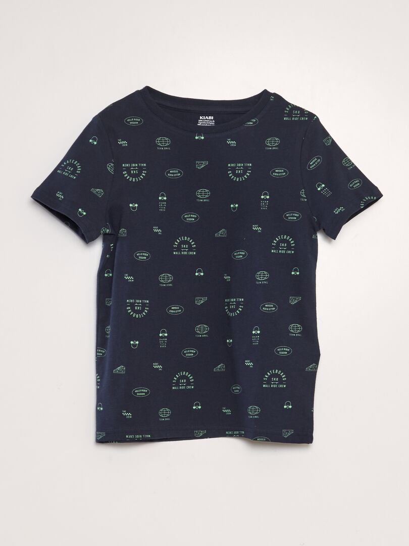 Camiseta estampada - AZUL