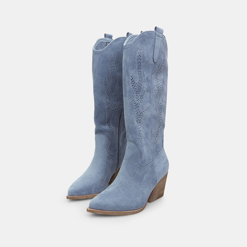 Damskie botki BATA Texan na obcasie 7 cm