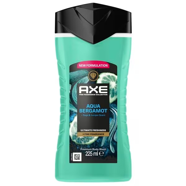 Axe Fine Fragrance Aqua Bergamot gel za prhanje 225 ml