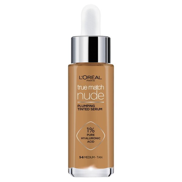 L'Oréal Paris True Match Nude 5-6 Medium Tan Plumping тонирани серум<br>30ml