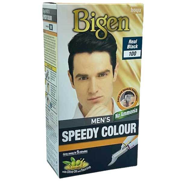 Bigen Hair Men's Speedy Colour Real Black 100 | Cadeaus voor papa | Superdrug
