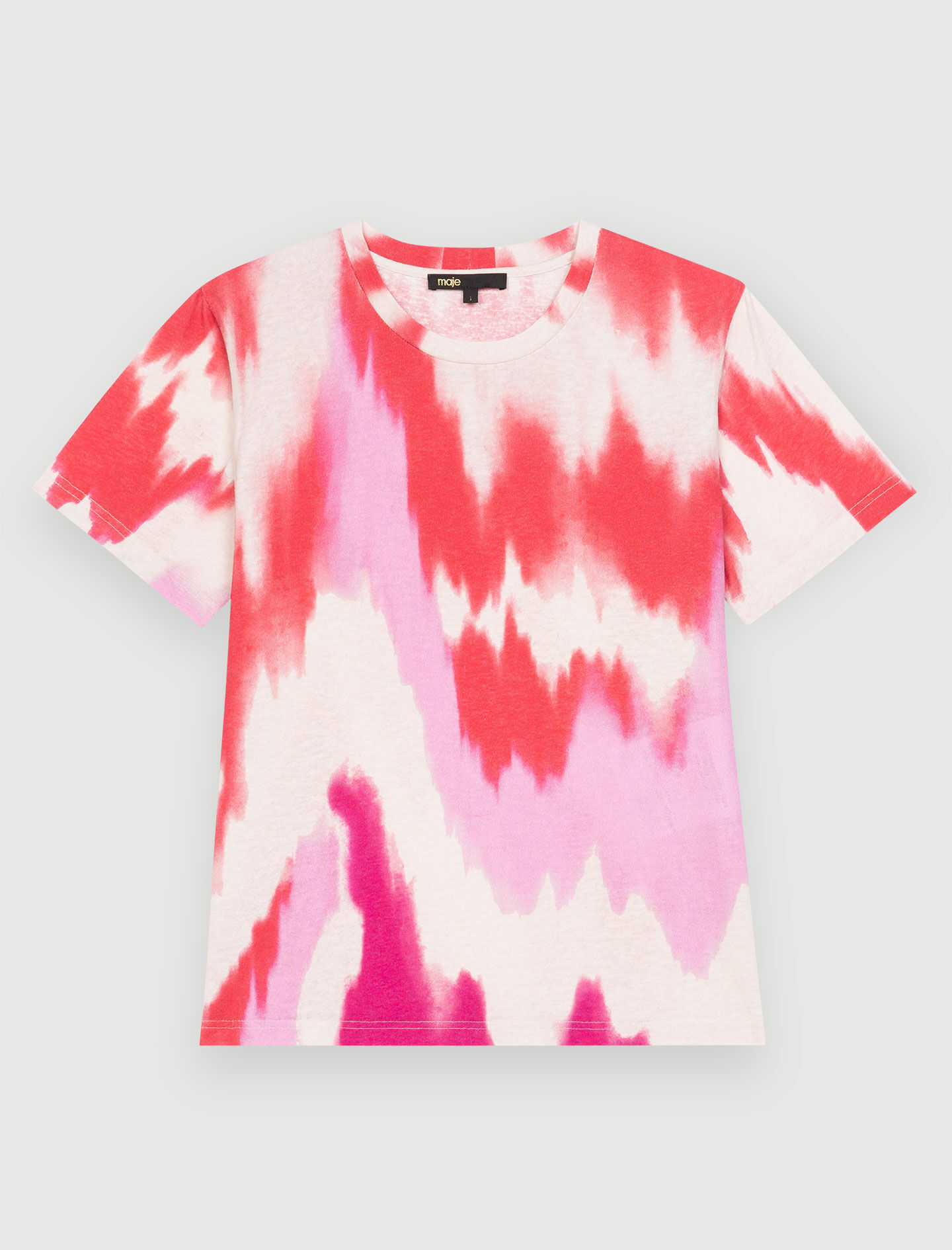 Tricou fuchsia tie and dye - Fuchsia tie dye