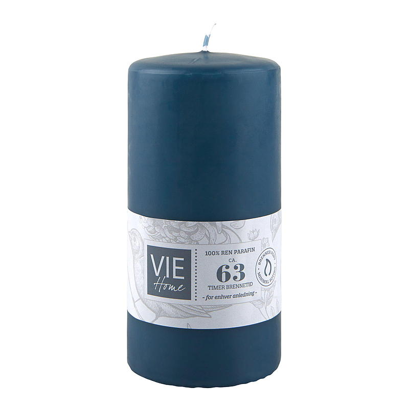 Vie Home Cube Leuchtmittel, 63 Stunden, 6,8 x 14 cm, blauer Stein, Paraffin