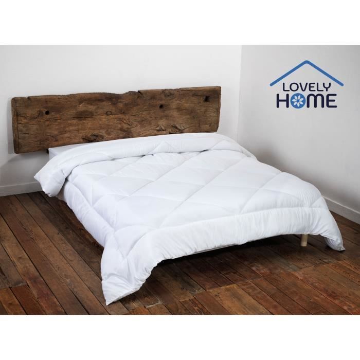 Duvet 140 x 200 cm - LOVELY HOME - Lightweight - 280 g/m² - Anti-dust mite - Single - White
