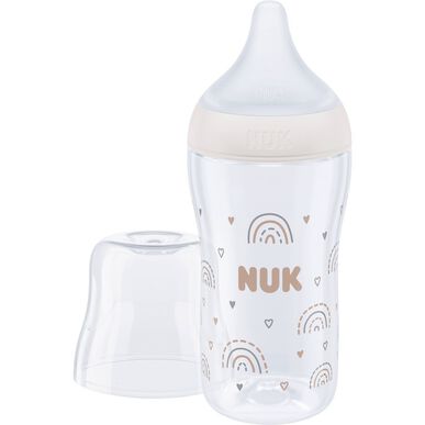 Nuk Perfect Match M Rainbow 3M temperatūros kontroliuojamas kūdikių buteliukas 260 ml 1 vnt. 1 vnt.