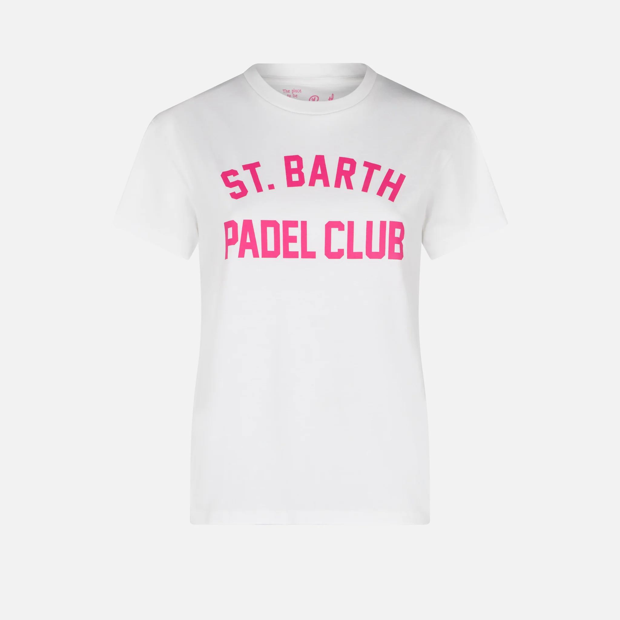 Dames katoenen T-shirt met opdruk van de St. Barth Padel Club