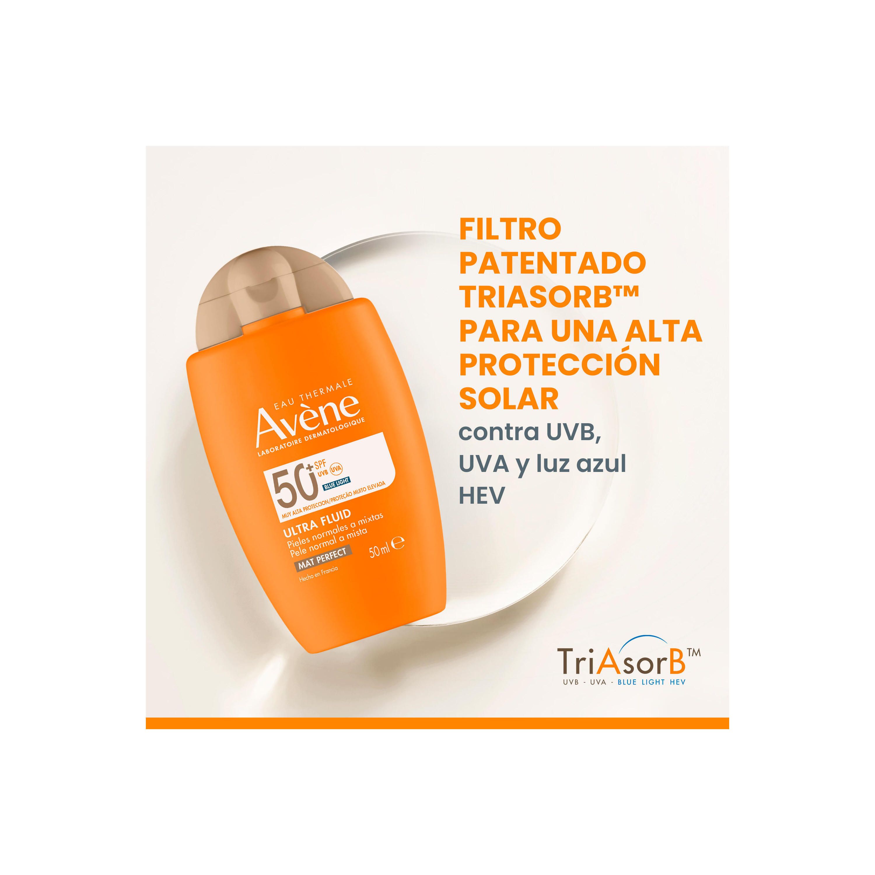 Terminis vanduo „Ultra Fluid Invisible Matte Perfect SPF 50“ Apsauga nuo saulės jautrioms vietoms