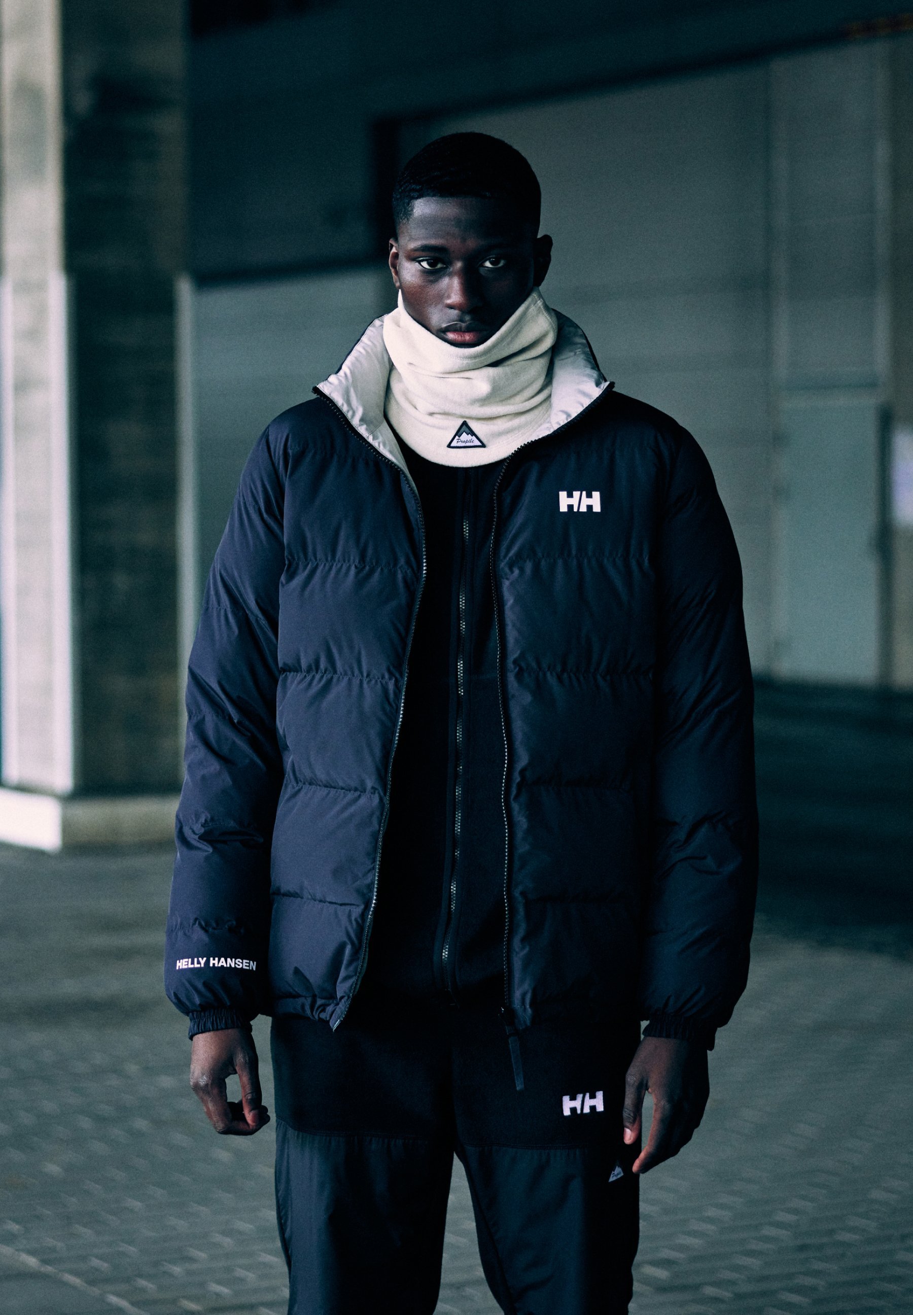 HOODIE JACKET - Zimní bunda - black