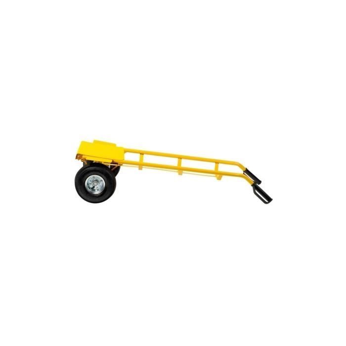 Carretilla plegable - QT103 - Amarilla - Altura 126 cm - Plataforma 35x20 cm - Capacidad de carga 200 kg