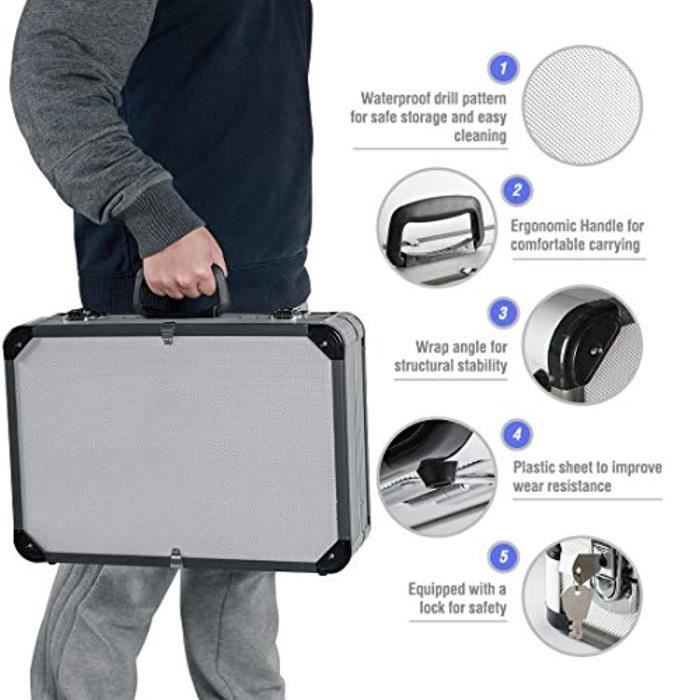 WORKPRO Complete Professional Tool Kit with Aluminum Case, Complete Tool Box for Home Repair or