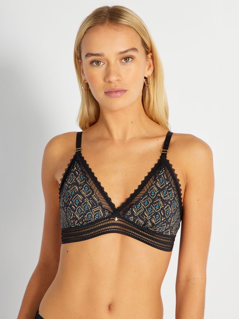 Mojito Lingerie Triangle BH - ZWART
