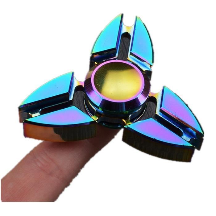 multicolore tri- fidget spinner hand spinner metal