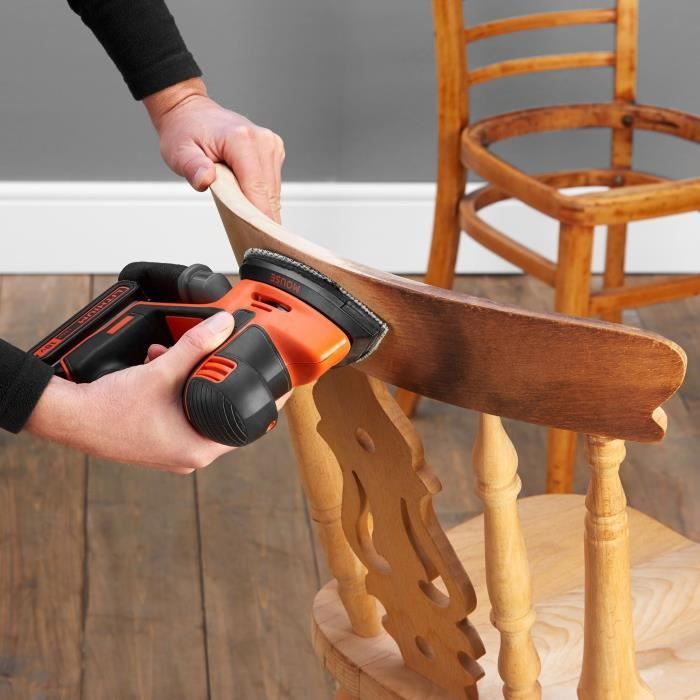 Black+Decker BDCDS18N-XJ 18V Cordless Detail Sander - 6 Sanding Discs - Battery Not Included