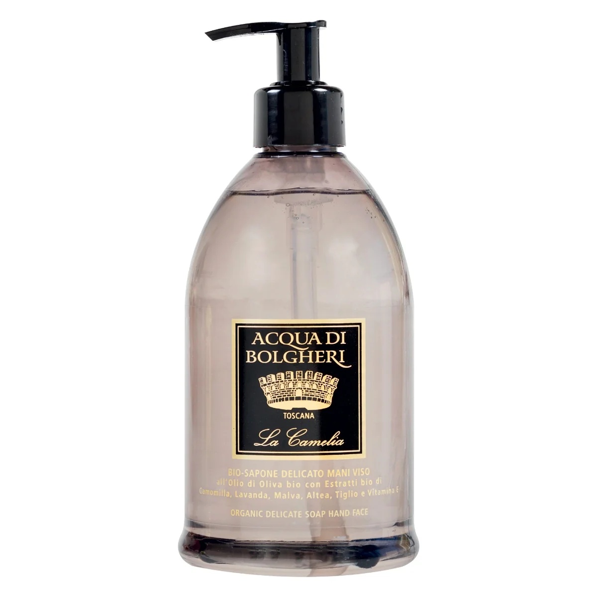 Acqua di Bolgheri Biologische hand-/gezichtszeep La Camelia 500 ml