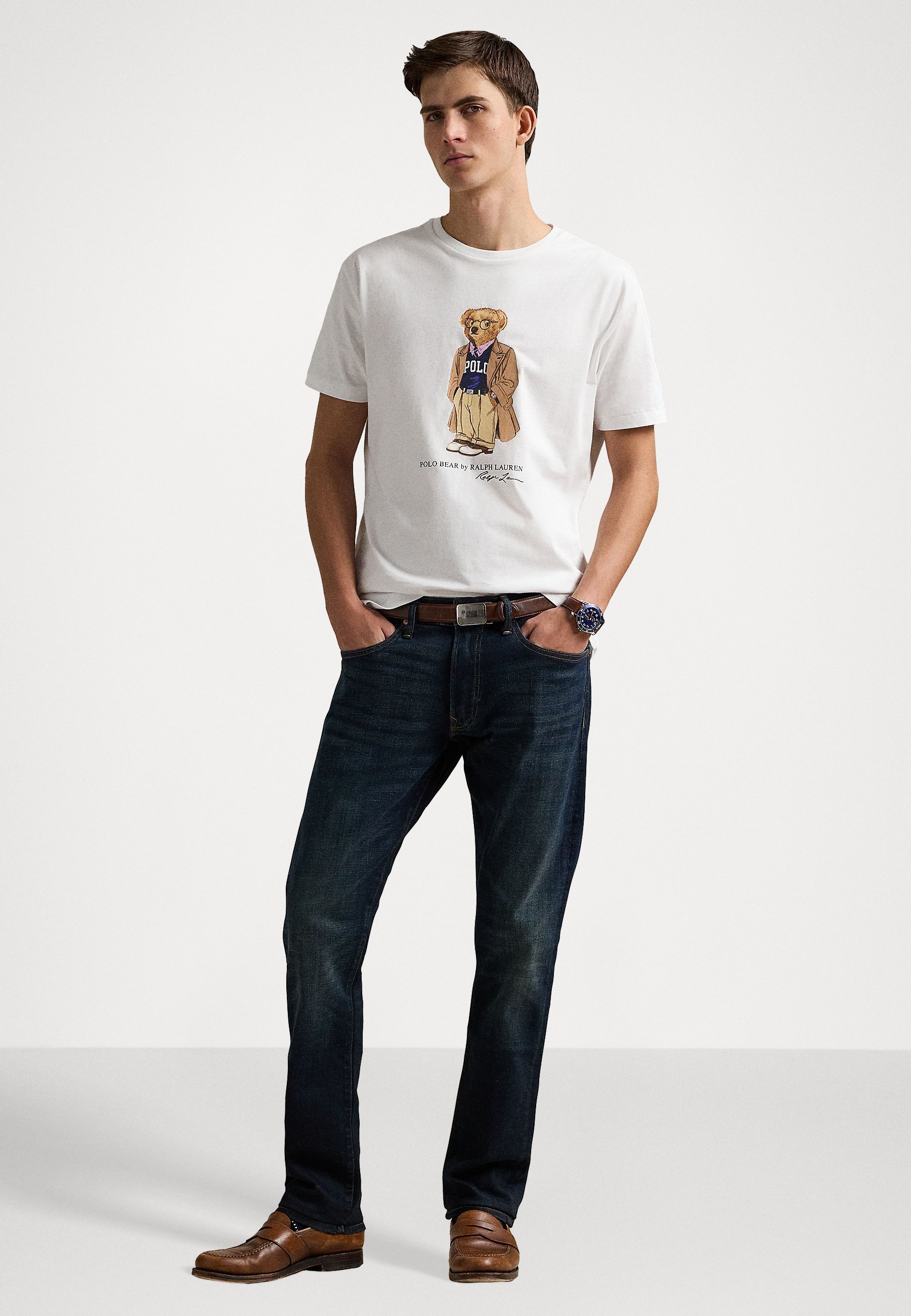 Polo Ralph Lauren T-shirt a maniche corte con stampa - bianca