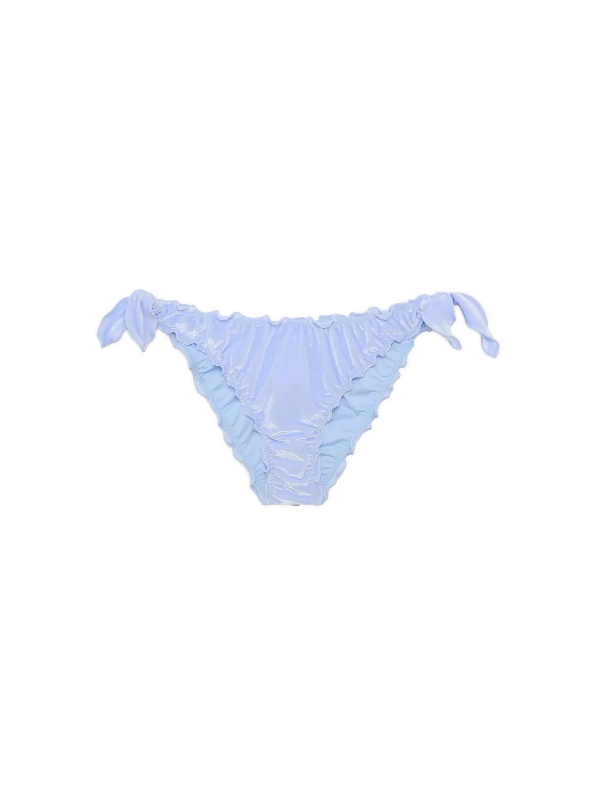 Bañador tipo slip clásico de terciopelo azul claro Moon