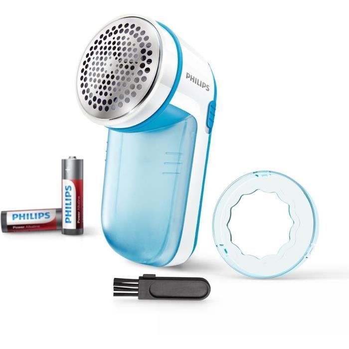 Ferro da stiro con generatore di vapore - PHILIPS - BXA0019/00 - Serie 2000 - 6 barre - 1,4 l - Blu/Bianco - Accessorio per la rimozione della lanugine incluso