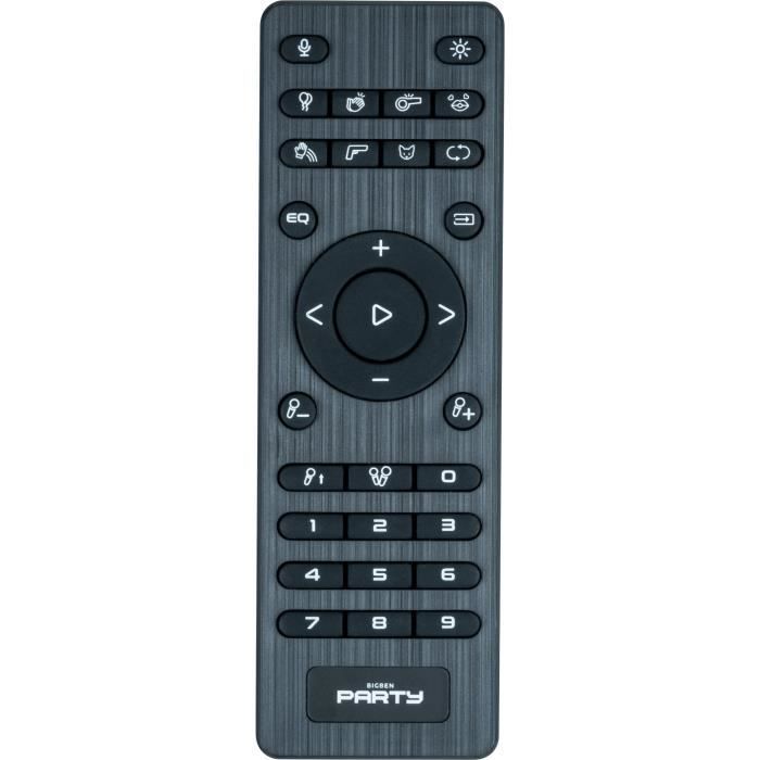 BIGBEN PARTYBTHPMAX - Langaton kaiutin valoilla - Bluetooth 5.3 - 200 W - USB, SD, Aux-In - Langallinen mikrofoni (ihanteellinen karaokeen)