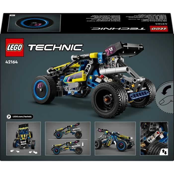 LEGO® 42164 Technic Buggy da corsa fuoristrada, veicolo da rally, giocattolo da costruzione per auto da corsa
