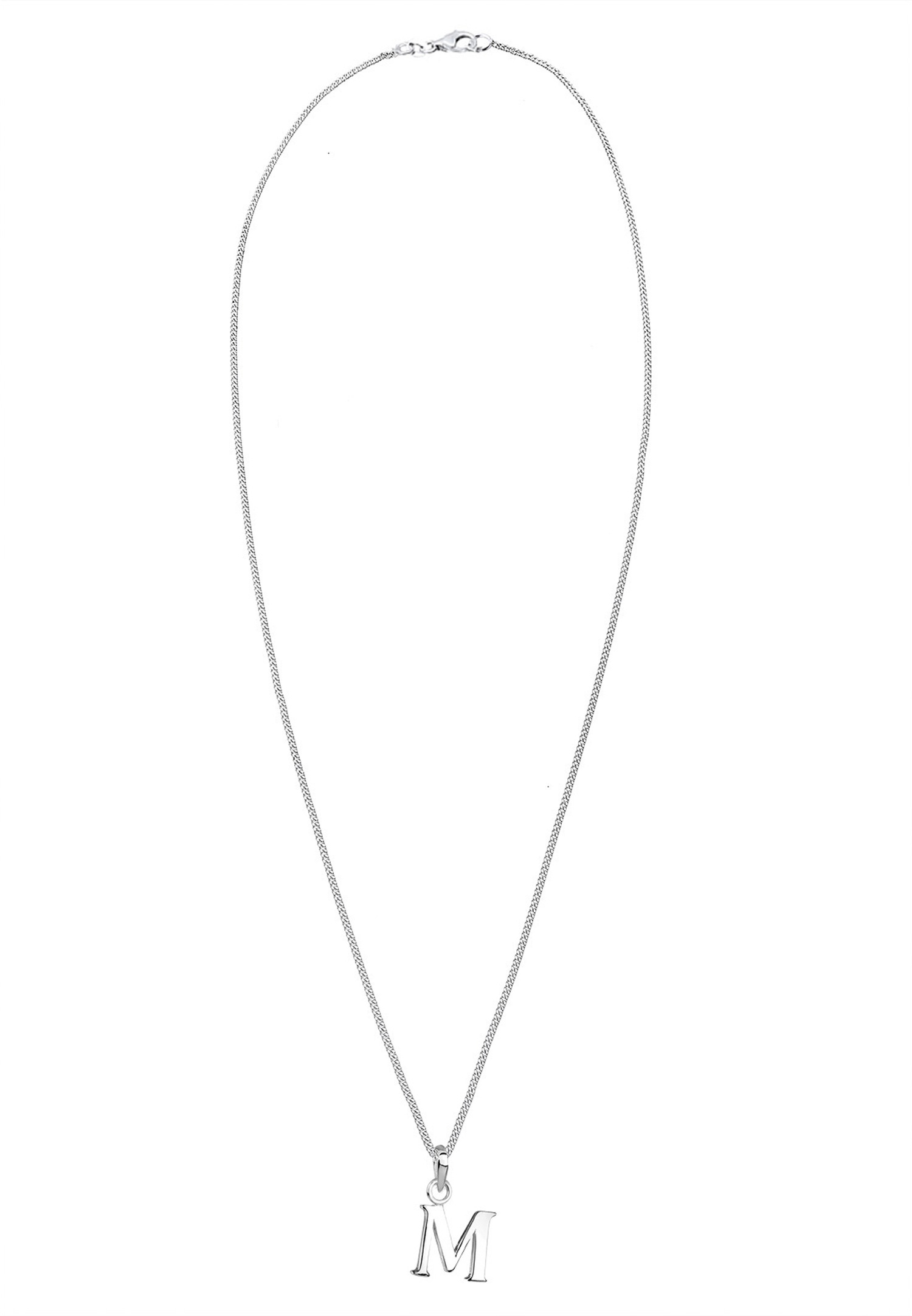Elli Femmes Lettre M Pendentif en Argent Sterling 925
