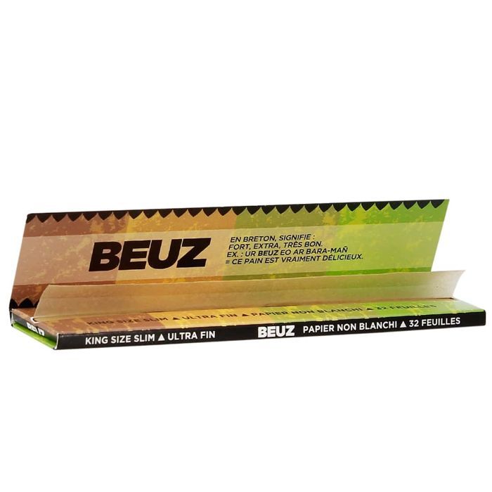 Papel de liar Beuz marrón fino, paquete de 50