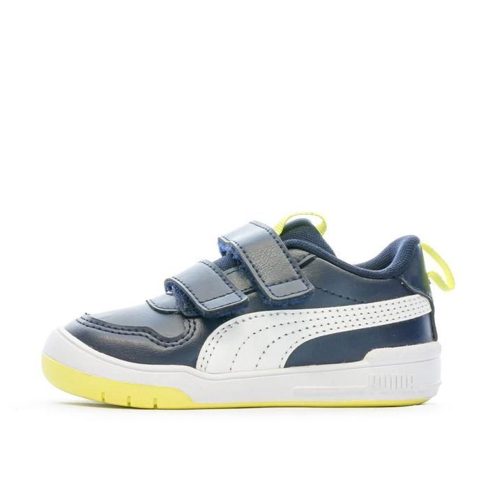 Puma Multiflex Boys' Navy/Yellow Sneakers