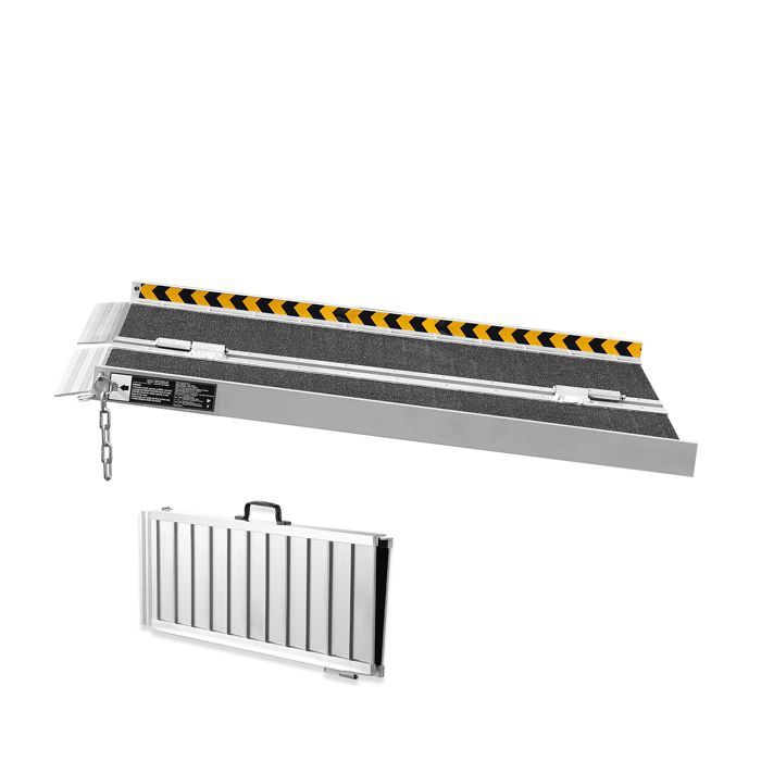 Rampa portátil para silla de ruedas - DUOKU - 2 patas - Aluminio - 363 kg - Plegable