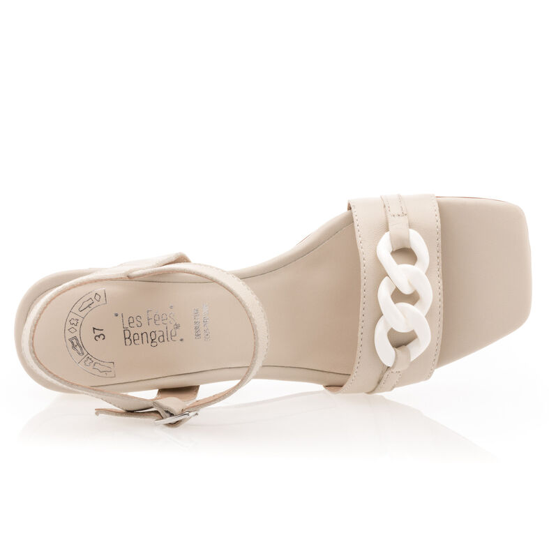 Beige sandaler / åben tå sko til kvinder