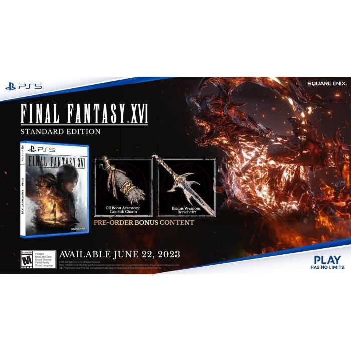 Jeu vidéo - Final Fantasy XVI - Clive Rosfield - Univers épique - Protection de Joshua - Primordiaux
