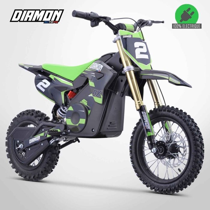 Moto Enfant Électrique 1000W / Moto Cross Enfant ORION 1000W / Édition 2025 / Vert
