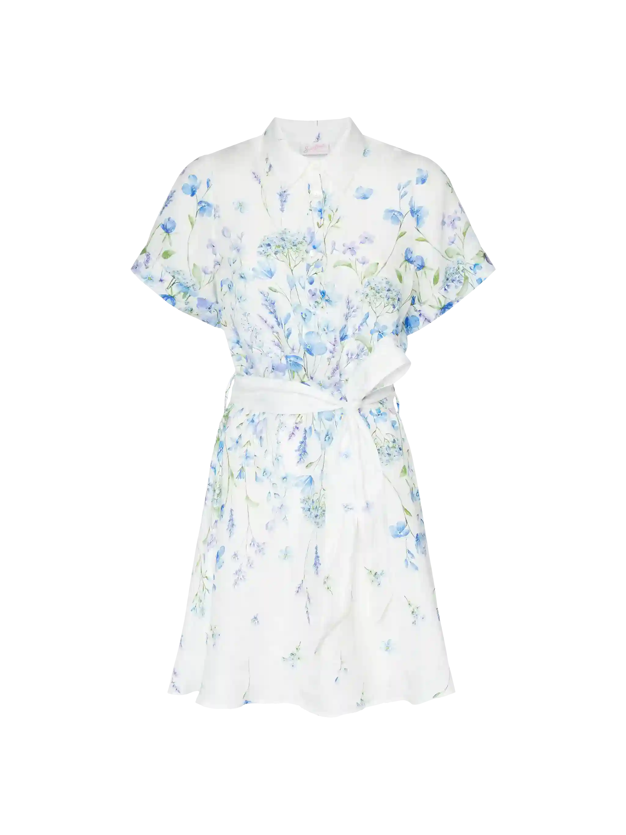 Joseline linnen jurk met bloemenprint