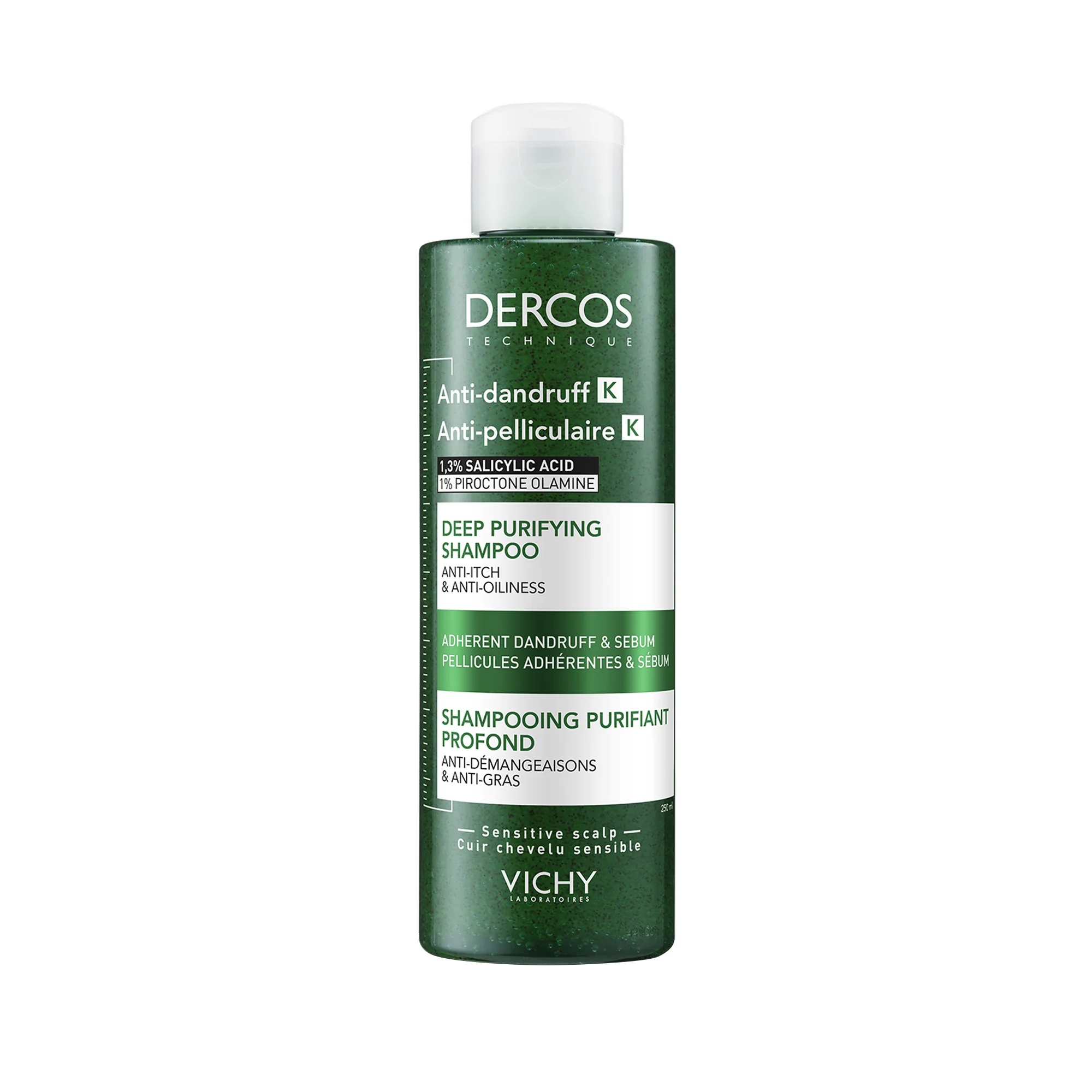 VICHY Vichy Dercos Anti-roos K Intensieve Zuiverende Shampoo 250 ml Anti-roosbehandeling