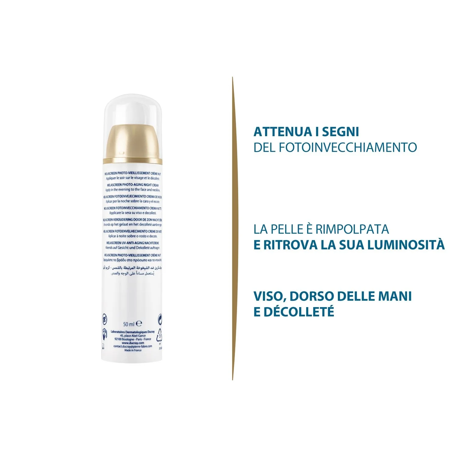 Melascreen Fotoinvecchiamento Crema notte - Tratt.notte antimacchie