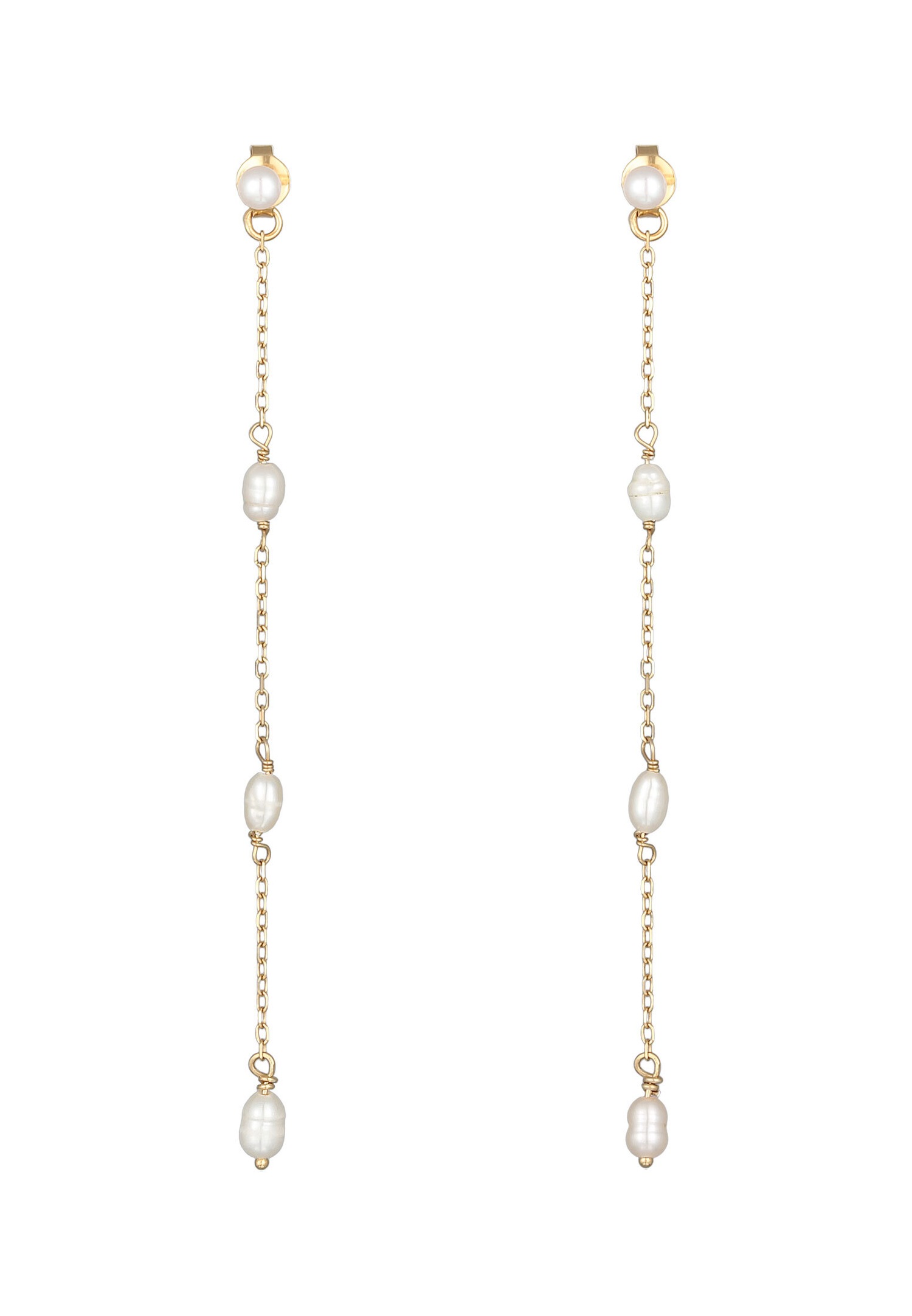 Elli PREMIUM Elli PREMIUM Boucles d'oreilles Femmes Pendentif d'oreilles élégant avec perles de culture d'eau douce en argent sterling 925