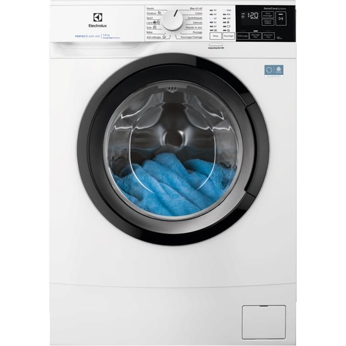 Lavadora Electrolux PerfectCare 600 de 6 kg, delgada, de carga frontal, independiente, EW6S1064NA, Clase A